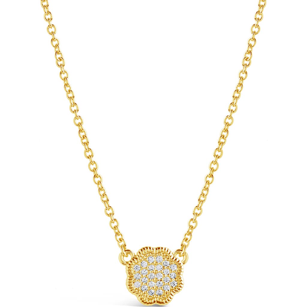 Sterling Forever Rose Petal Pendant Necklace In Gold