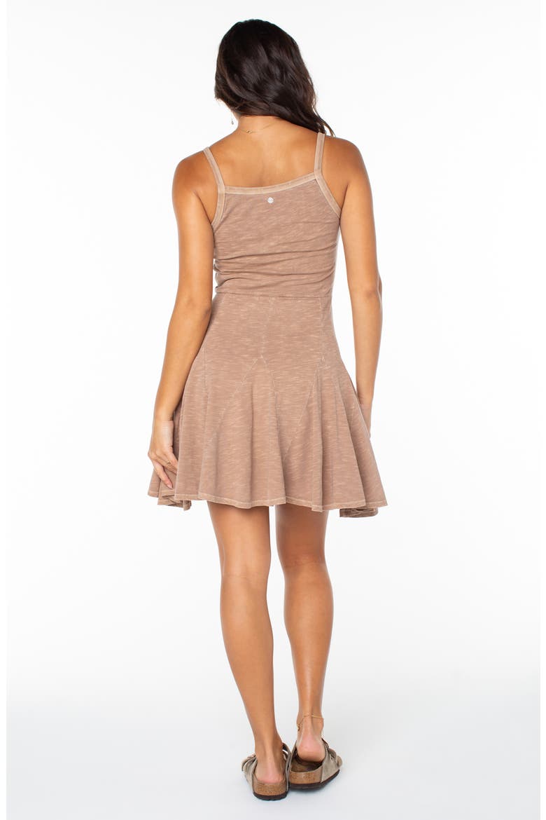 Take You There Cotton Minidress, Alternate, color, BROWNIE