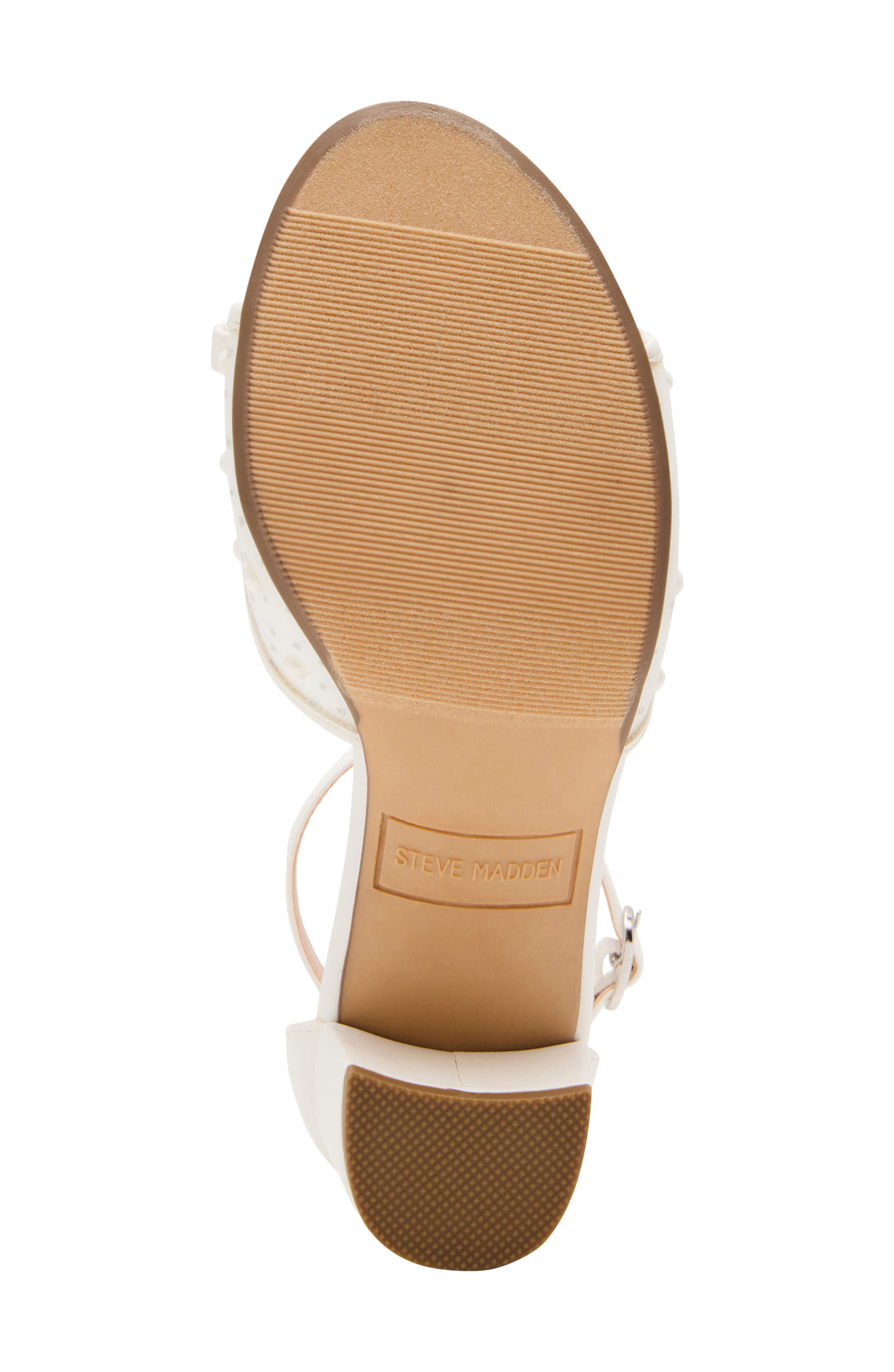 Steve Madden Kids' Jadia Ankle Strap Sandal, Alternate, color, White Mesh