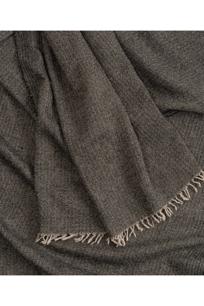 Rumpled Lightweight Menswear Scarf, Alternate, color, Charcoal/Lt Grey