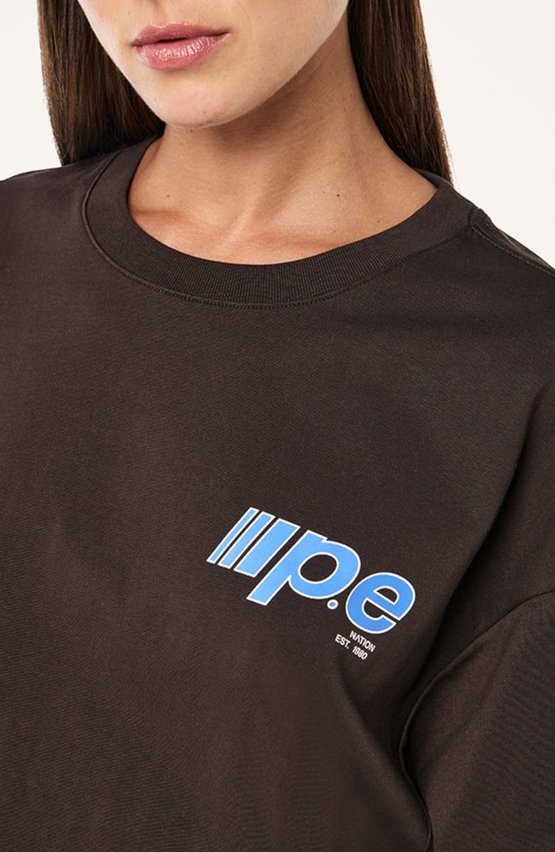 P.E Nation Preview Piping Leggings, Alternate, color, Coffee