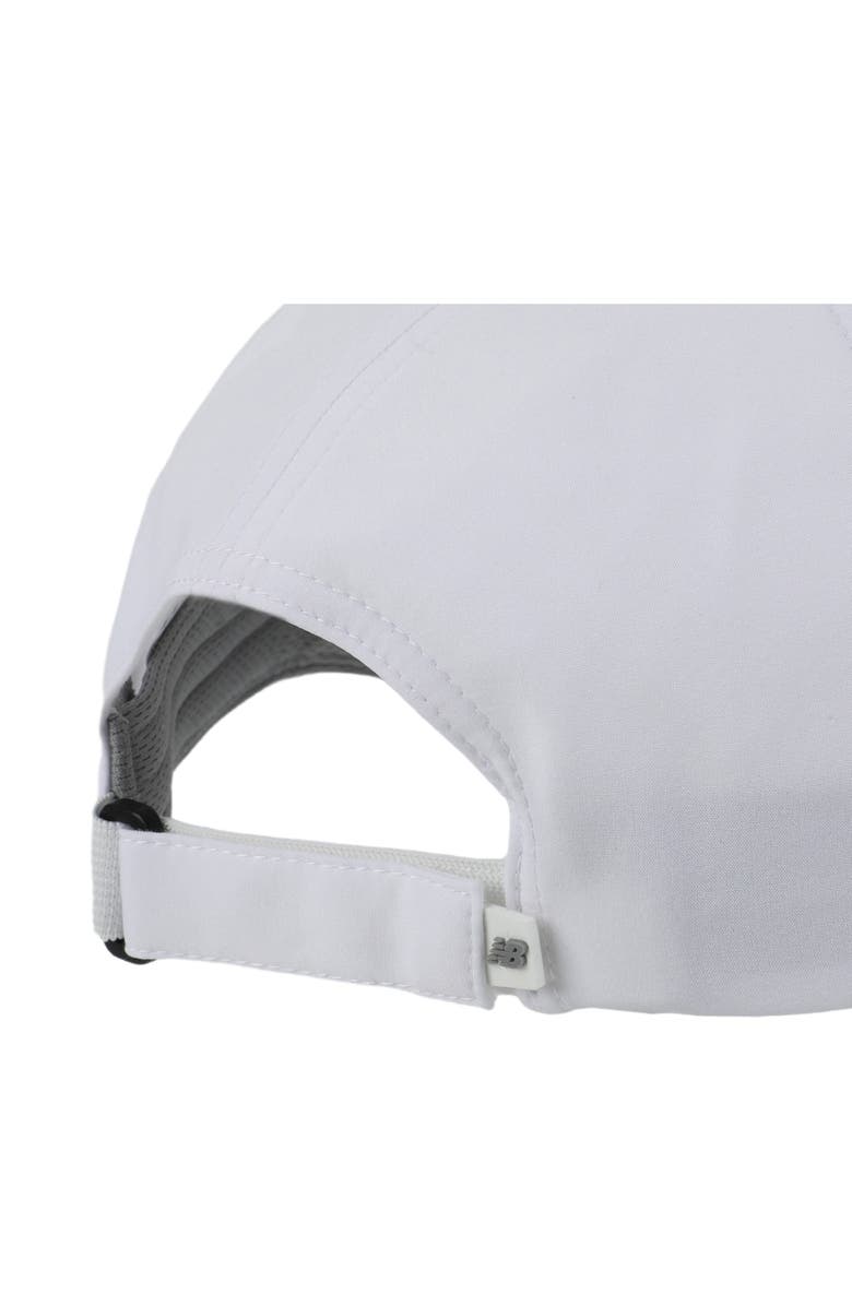 New Balance 6-Panel Performance Baseball Cap, Alternate, color, White