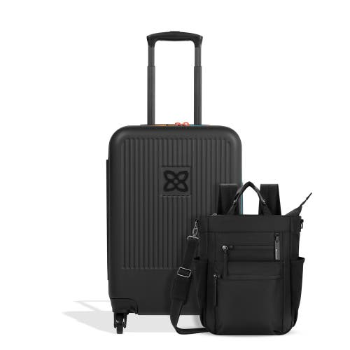 Sherpani 2 Piece Set Soleil Anti Theft Convertible Backpack & Meridian 22 Inch Carry On Luggage