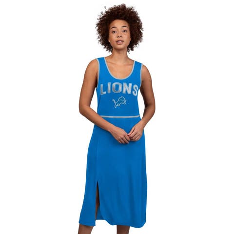 Women's G-III 4Her by Carl Banks  Royal Detroit Lions Center Field Maxi Dress
