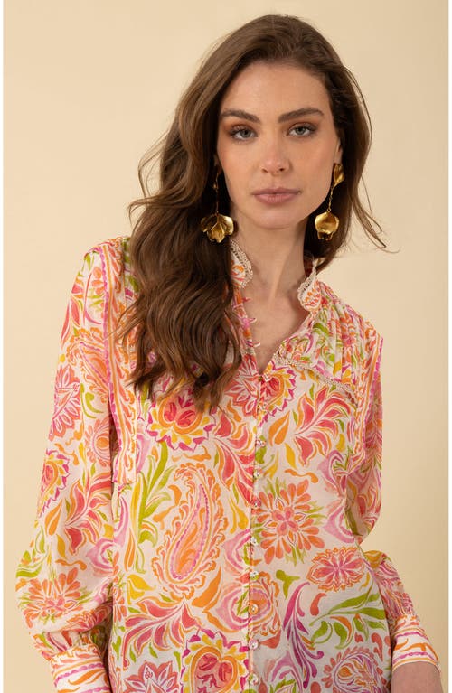 Halebob Calliope Voile Top In Pink
