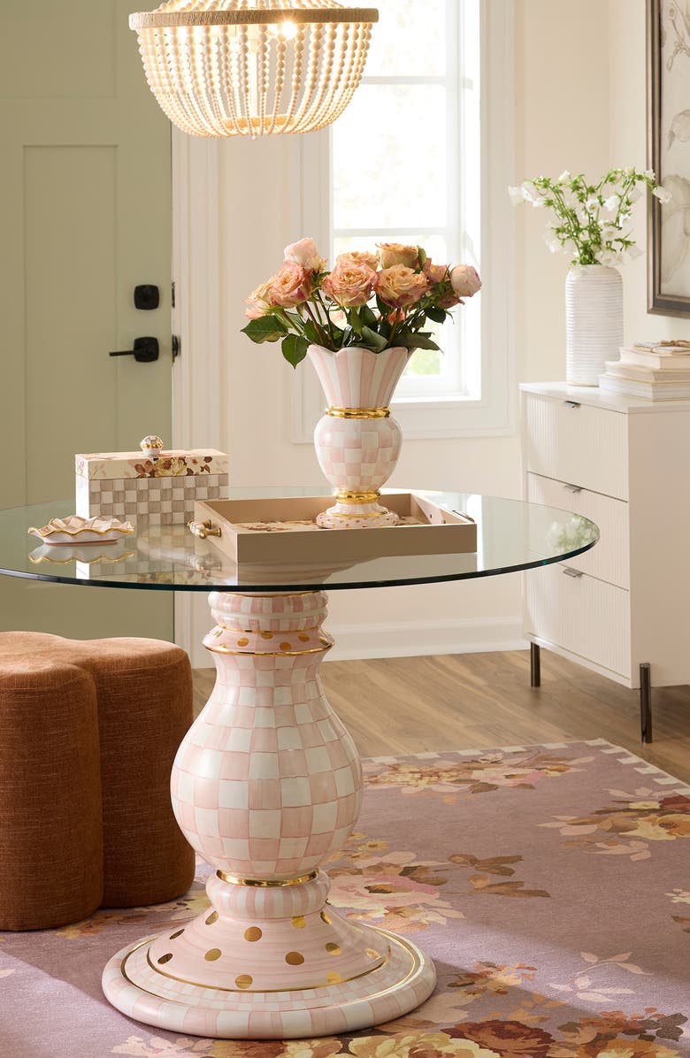 MACKENZIE CHILDS Wild Rose Serving Tray, Alternate, color, White