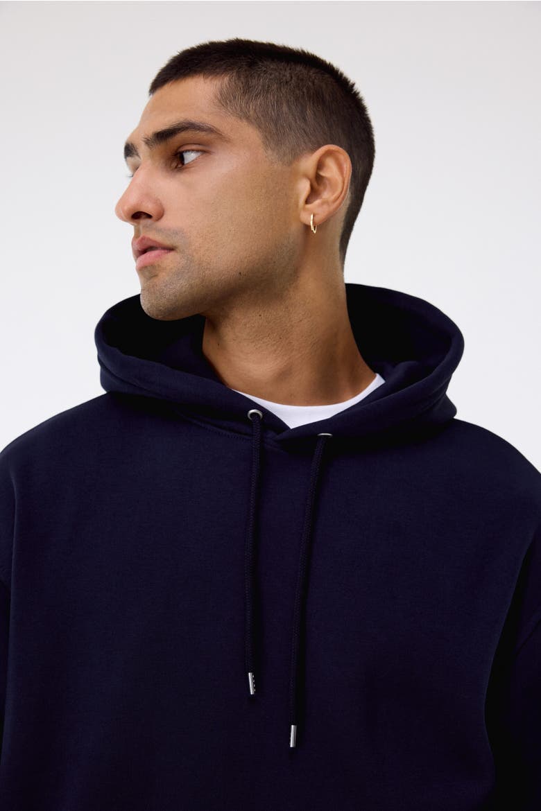 2-piece Loose Fit Hoodie And Joggers Set, Alternate, color, Dark blue