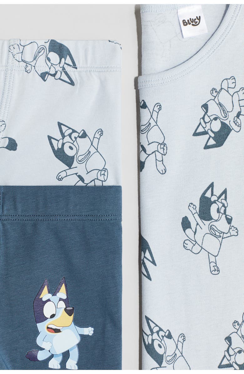 H&M 3-piece Cotton Underwear Set, Alternate, color, Light Dusty Blue/Bluey