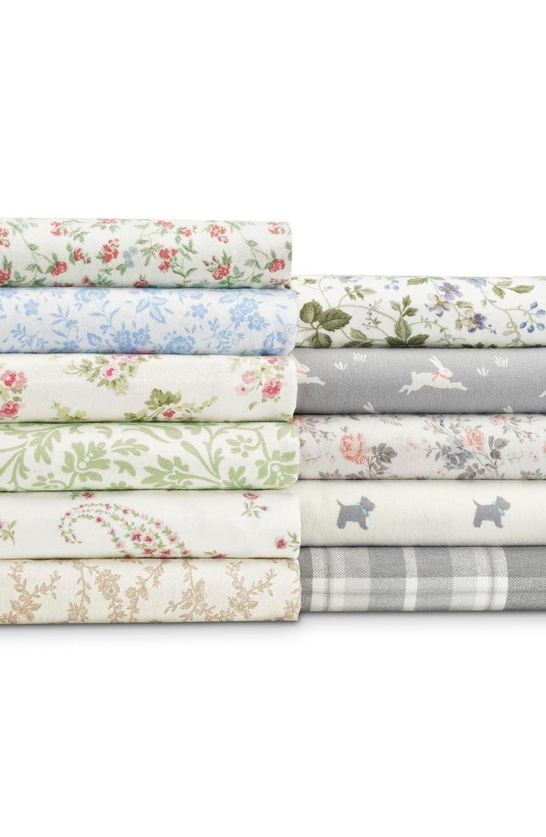 Laura Ashley Bristol Paisley Medium Pink Cotton Sateen King Sheet Set, Alternate, color, Bristol Pink