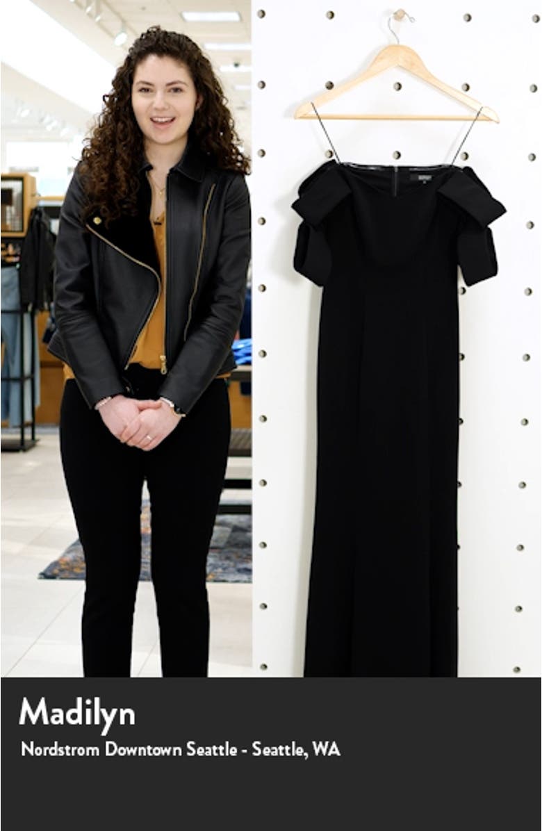 Off the Shoulder Bow Sleeve Mermaid Gown, sales video thumbnail