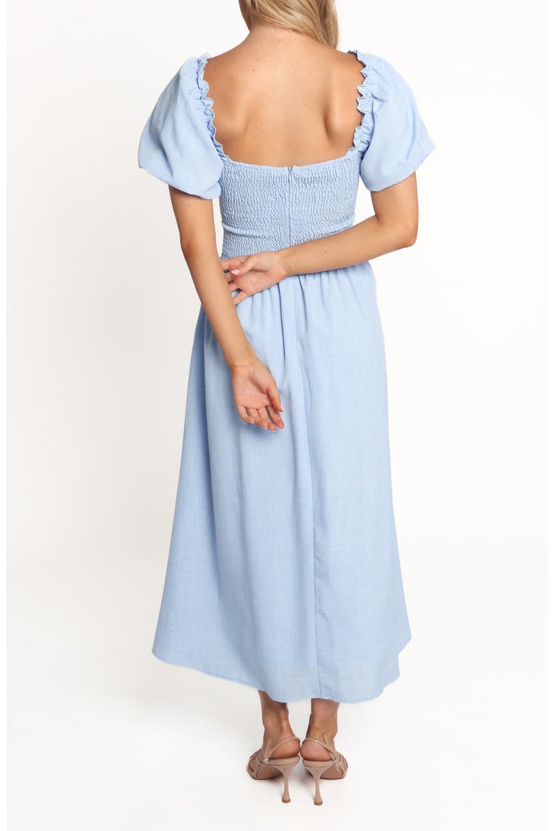 Cintra Puff Sleeve Maxi Dress, Alternate, color, BLUE