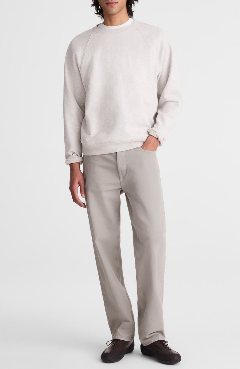 Madewell Crewneck Loopback Terry Sweatshirt, Alternate, color, Heather Grey