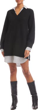 FIFTEEN TWENTY Carrie Mixed Media Minidress