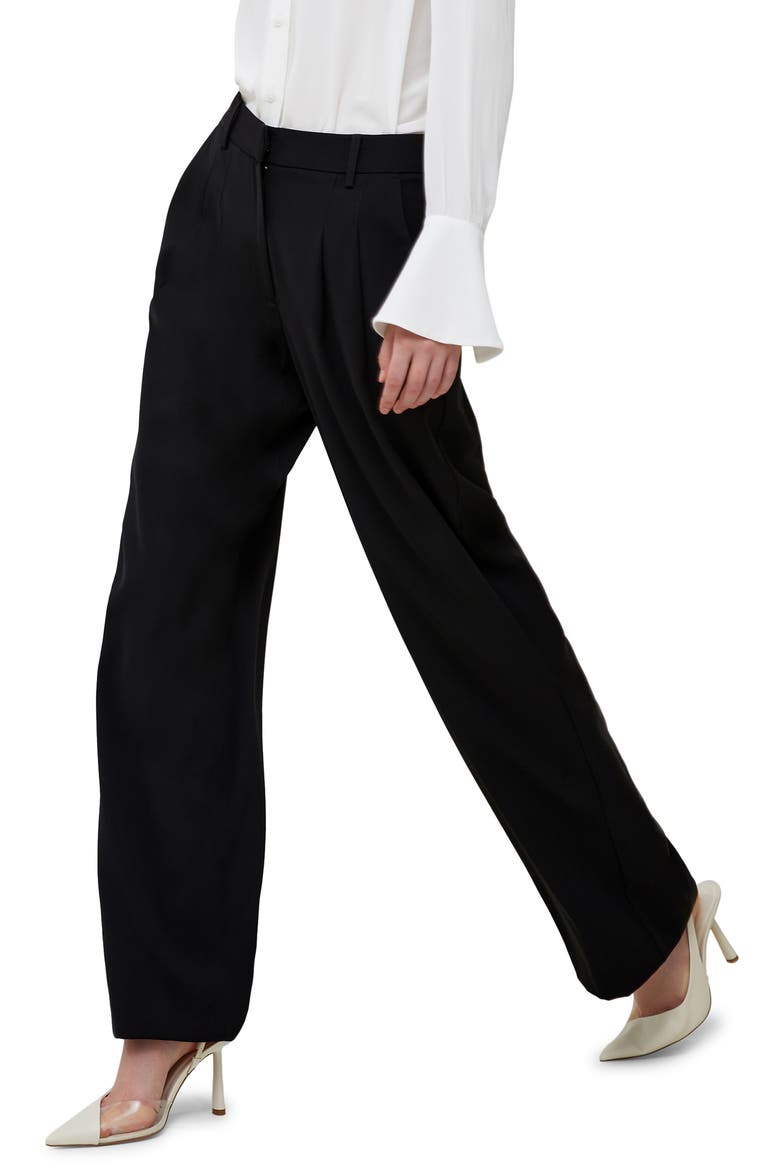 Harrie Wide Leg Suiting Pants, Alternate, color, 01-BLACKOUT