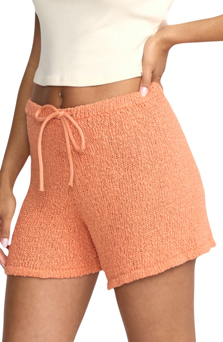 Billabong Gia Sweater Shorts, Alternate, color, Sunset
