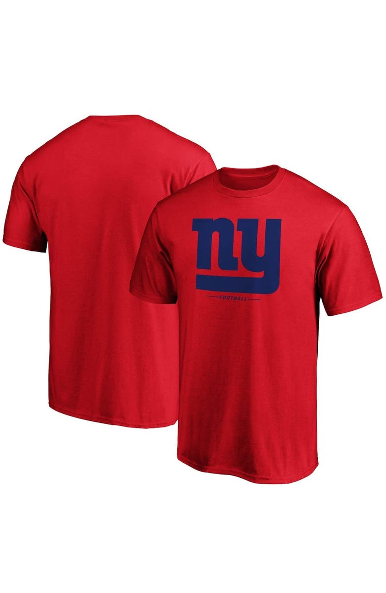 FANATICS Men's Fanatics Branded Red New York Giants Team Lockup Logo T-Shirt, Main, color, 