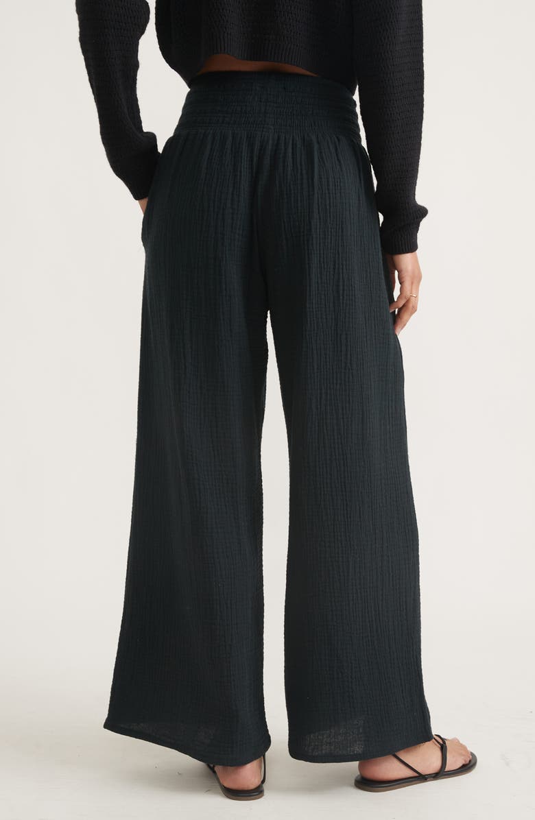 Marine Layer Corinne Double Cloth Cotton Palazzo Pants, Alternate, color, 