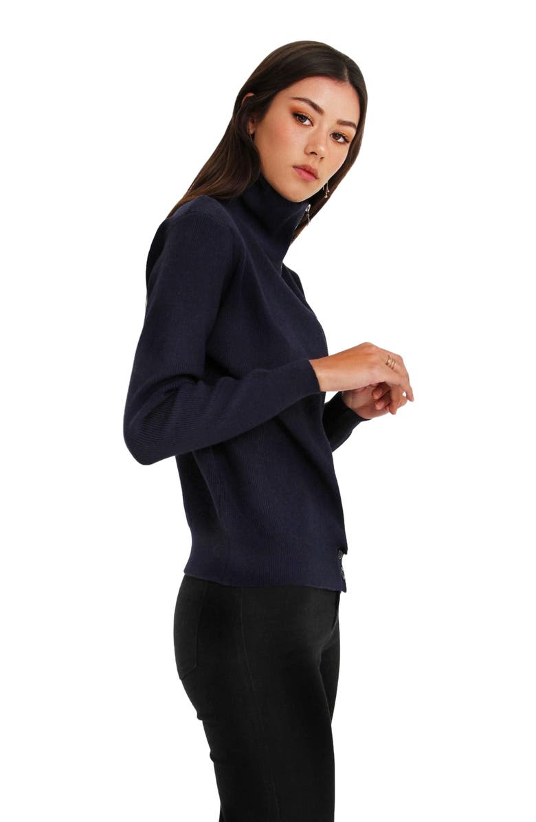 Belle & Bloom Brother's Zip Front Jumper, Alternate, color, Navy