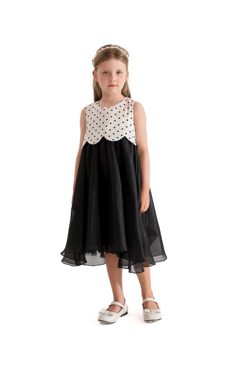Tulleen Menorca Dress, Alternate, color, Black
