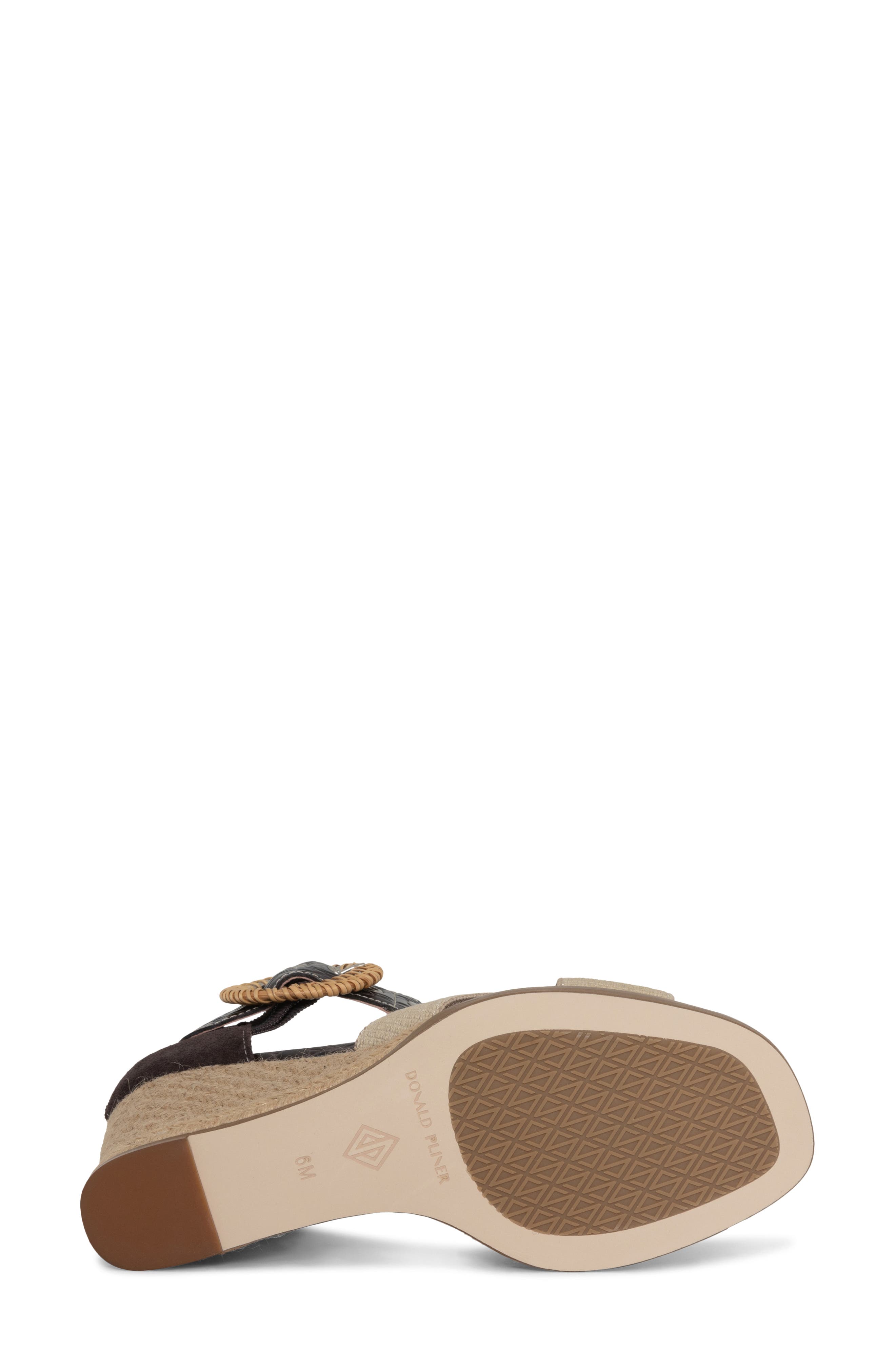 Wedge Sandal, Alternate, color, DARK BROWN
