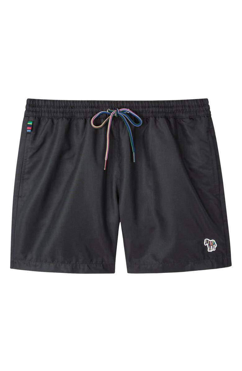 PS Paul Smith Zebra Logo Swim Trunks, Alternate, color, 