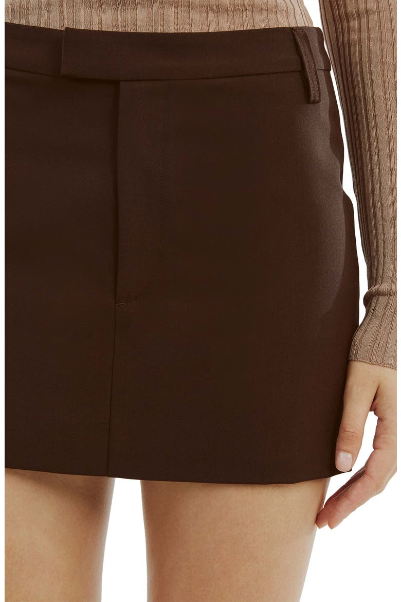Maika Miniskirt, Alternate, color, DARK CHOCO