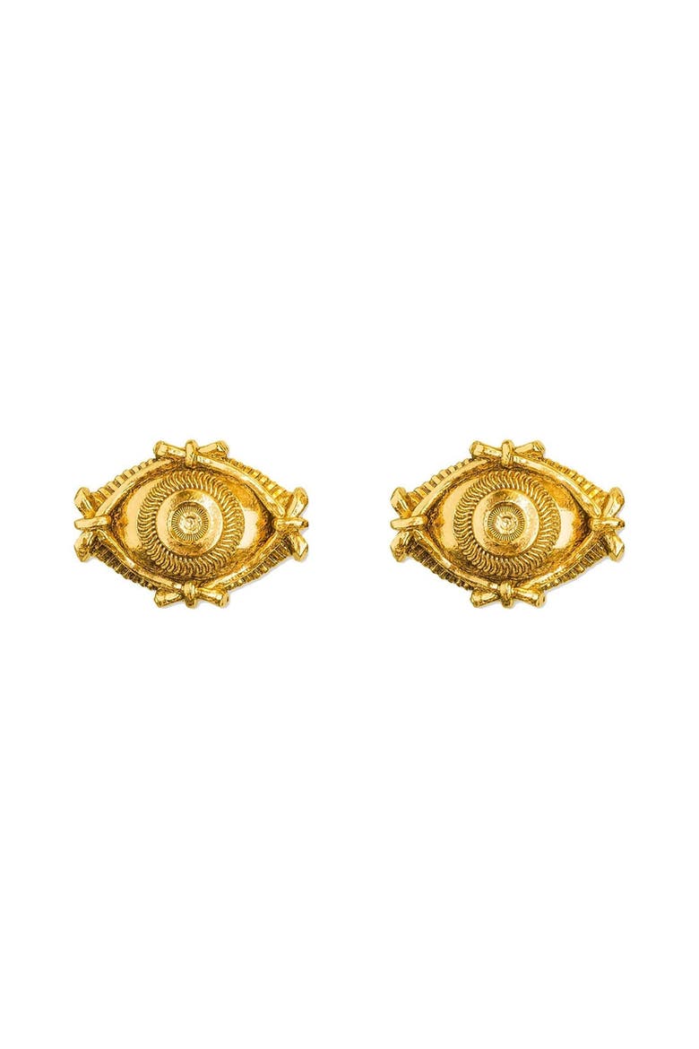 Eye Studs Gold, Main, color, Gold