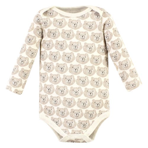 Hudson Baby Essential Long-sleeve Cotton Bodysuit Triple Set