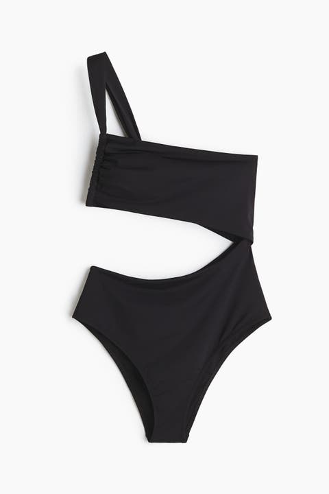 One-shoulder Cut-out Swimsuit