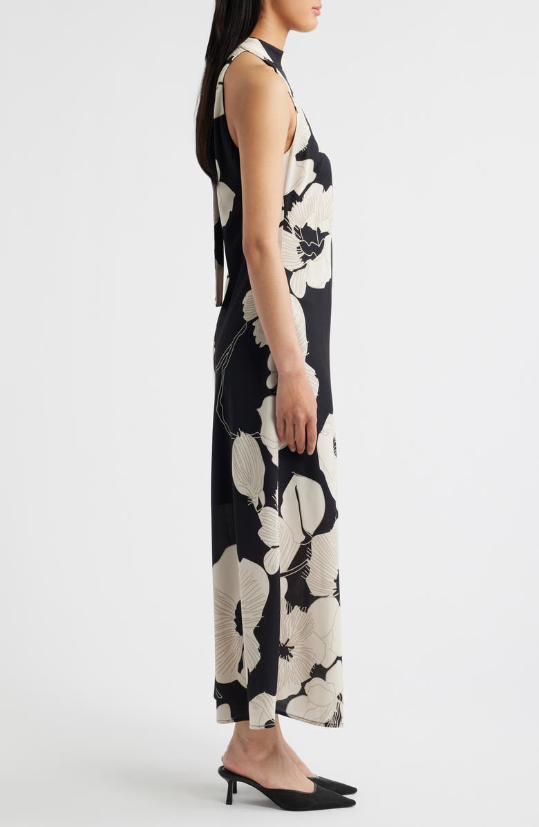 Floral Print Sleeveless Dress