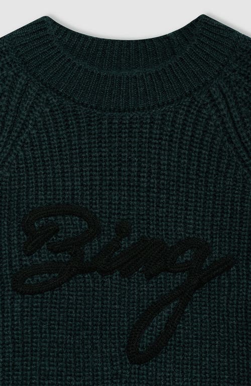 Anine Bing Kendrick Sweater In Green
