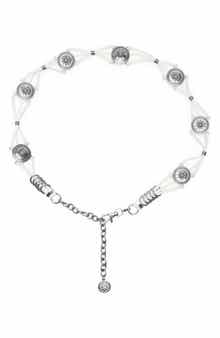 Vince Camuto Resin Concho Faux Leather Belt