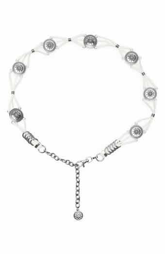 Vince Camuto Resin Concho Faux Leather Belt