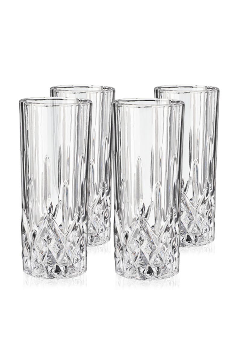 Admiral Crystal Highball Glasses Set of 4, Main, color, Clear