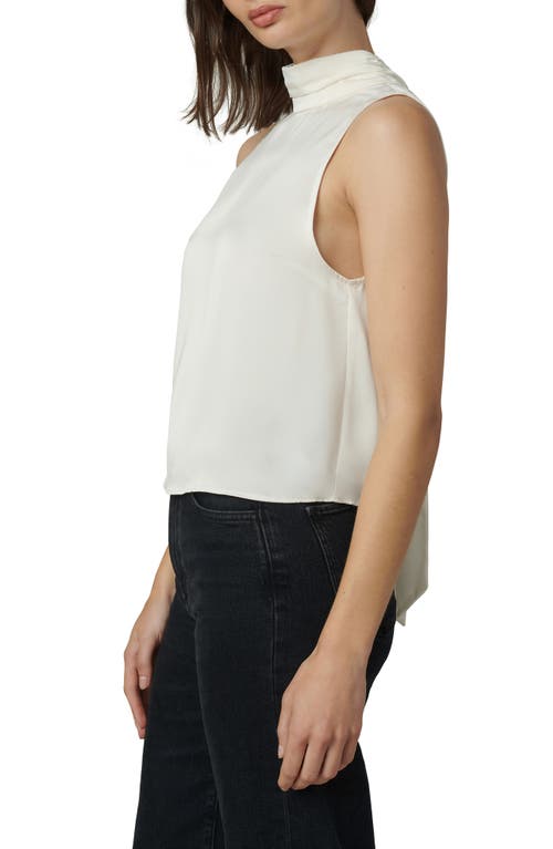 Joe's Satin Halter Top In White