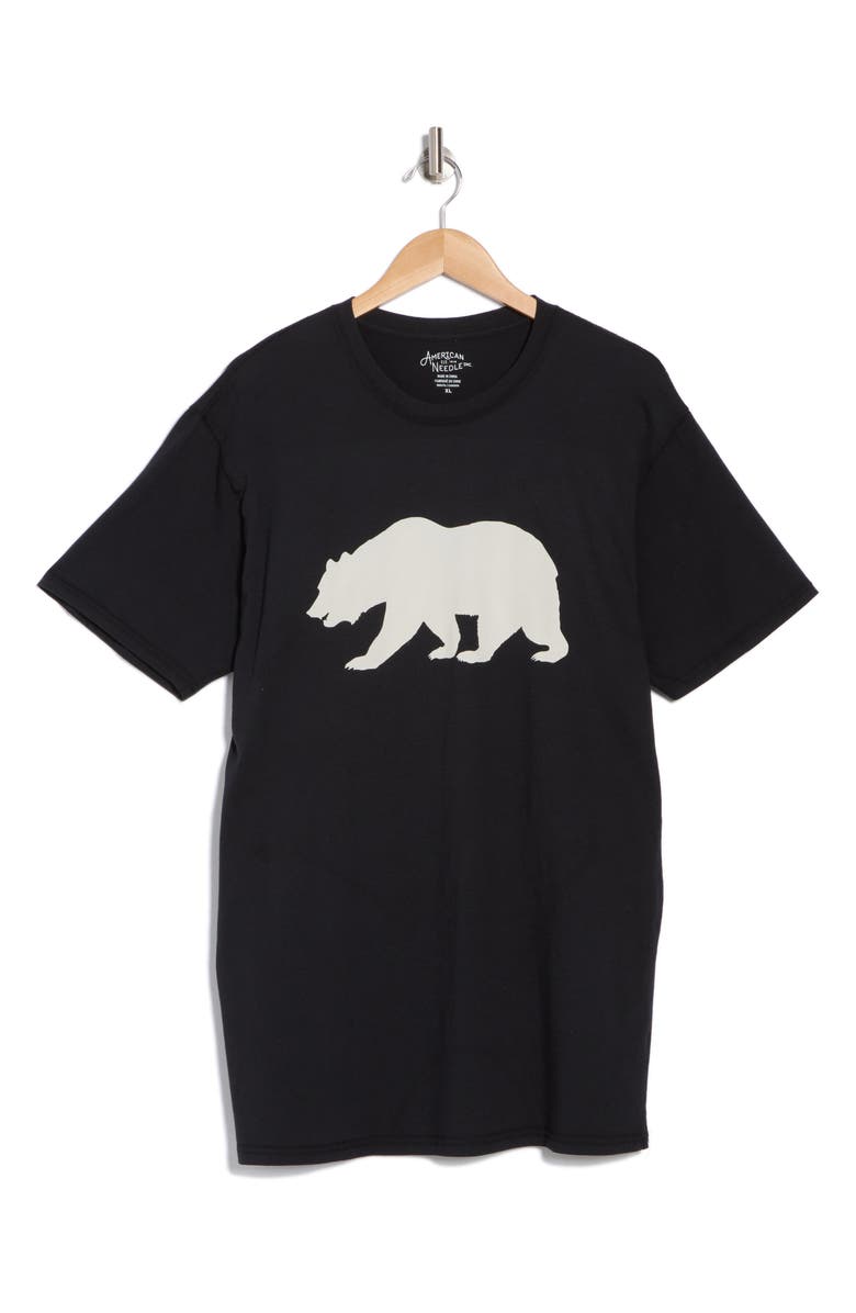 American Needle Cali Bear Cotton Graphic T-Shirt, Alternate, color, Black Cream Bear