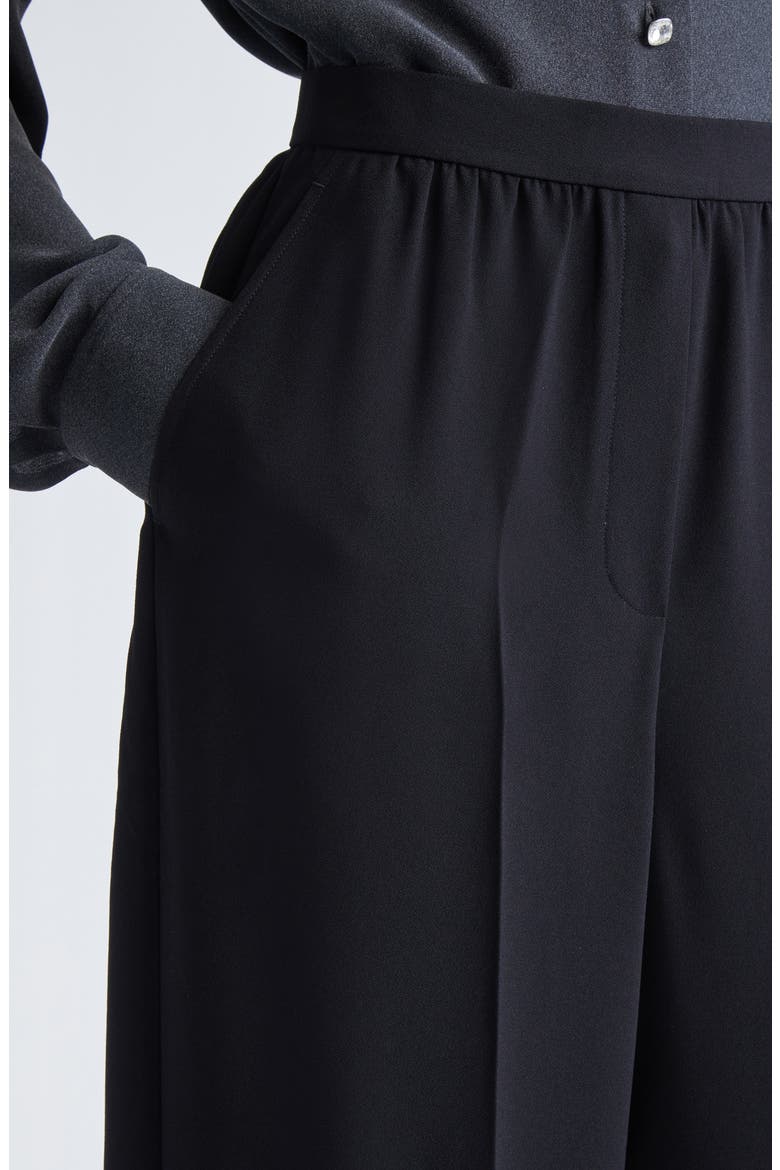 Satin Back Crepe Wide Leg Pants, Alternate, color, BLACK