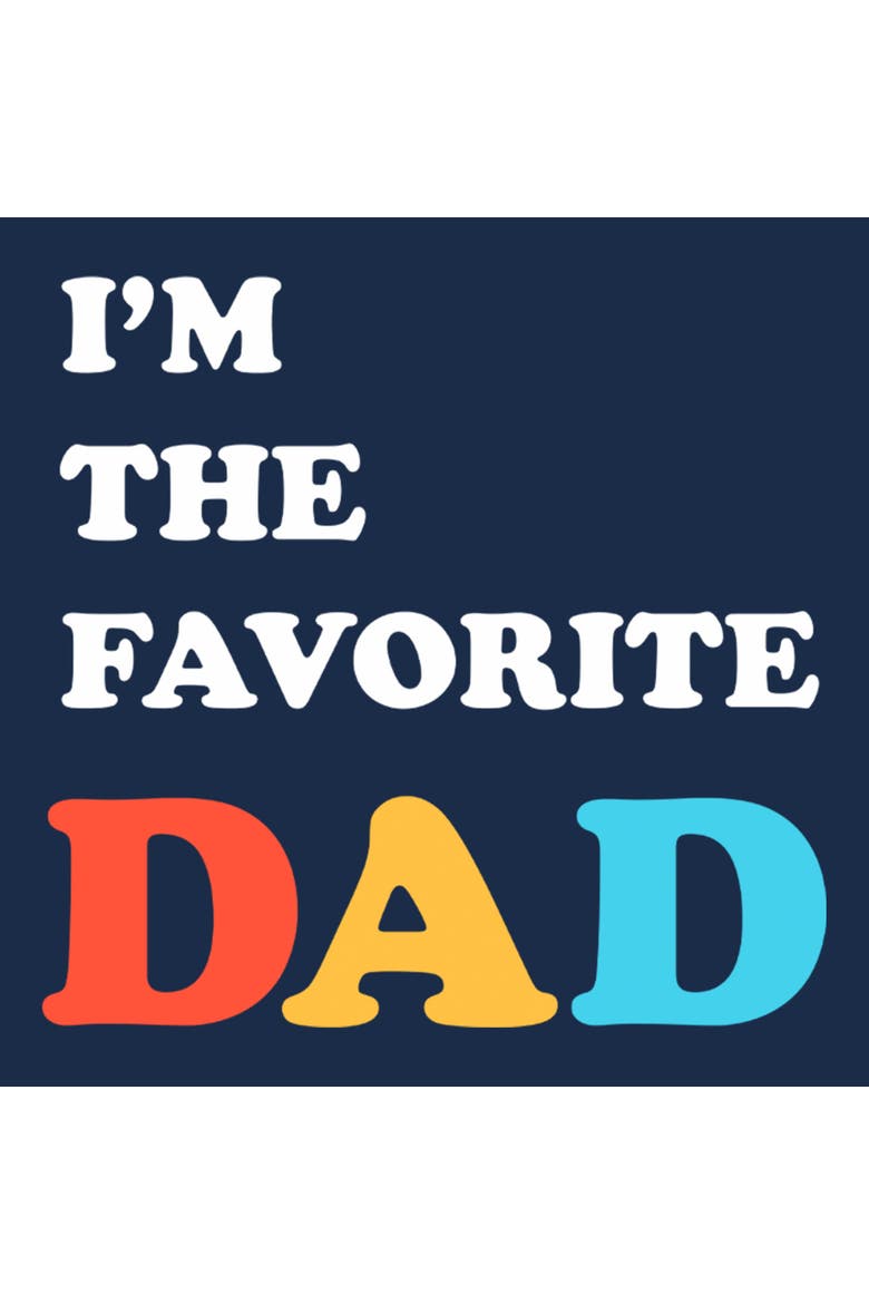 Mens Lost Gods I'm The Favorite Dad T Shirt, Alternate, color, Navy Blue Heather