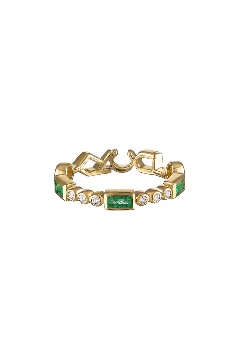 Tattoo Candy Band Ring, Main, color, YELLOW GOLD/ DIAMOND