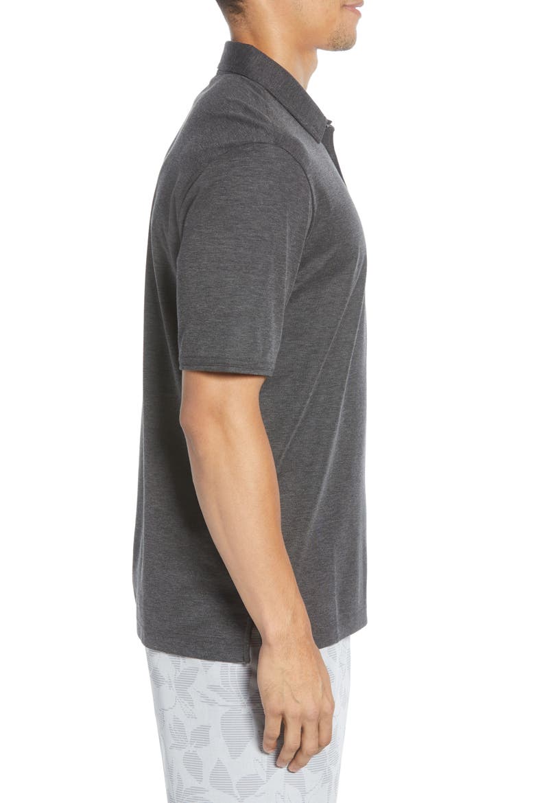 Classy Regular Fit Jersey Polo, Alternate, color, HEATHER BLACK