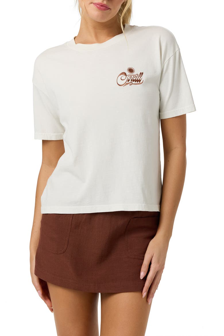OG Radical Sun Easy Embroidered T-Shirt, Alternate, color, TOFU