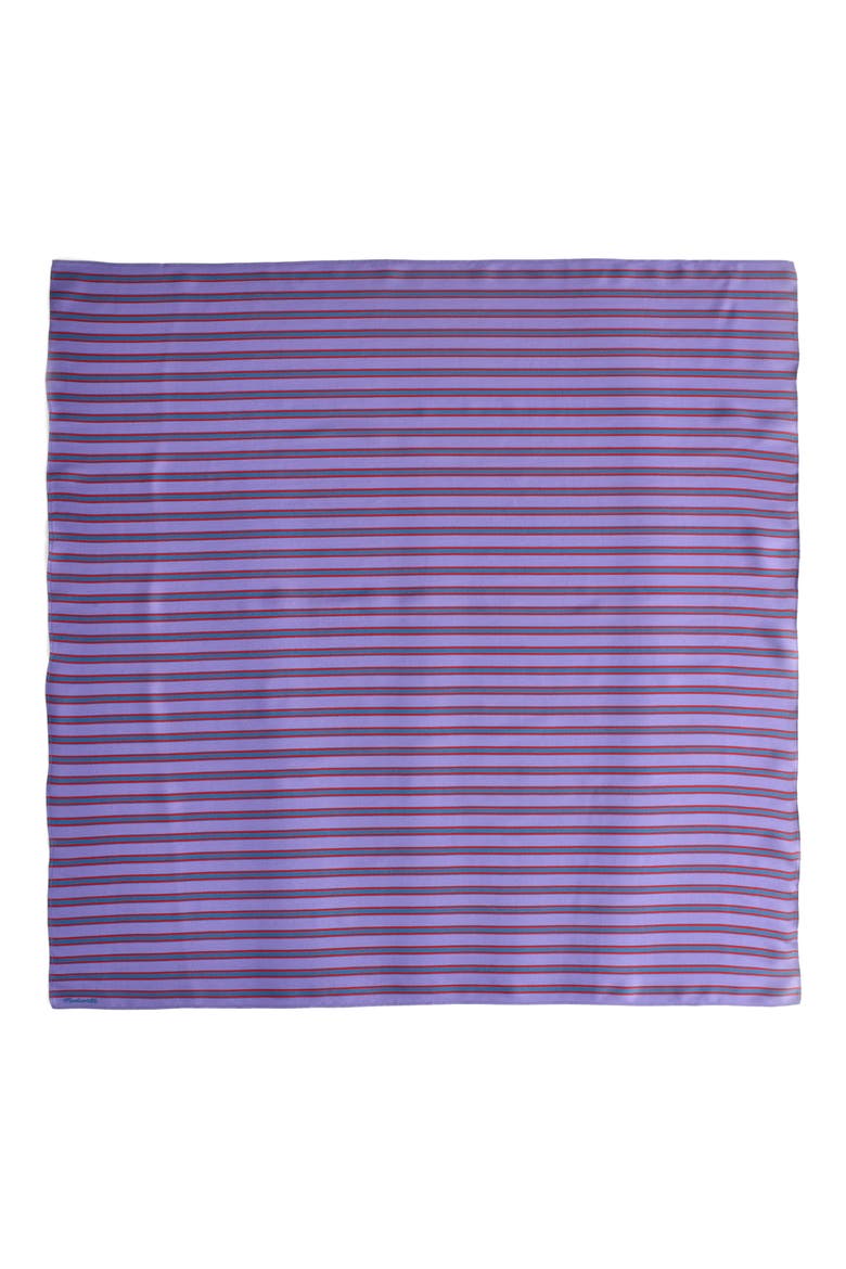 Medium Silk Bandana, Alternate, color, KATIE STRIPEPRESTIGE PURPLE
