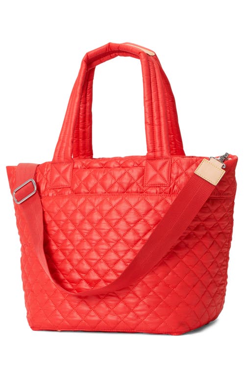 Mz Wallace Metro Deluxe Medium Quilted Tote Bag In Bright Cherry