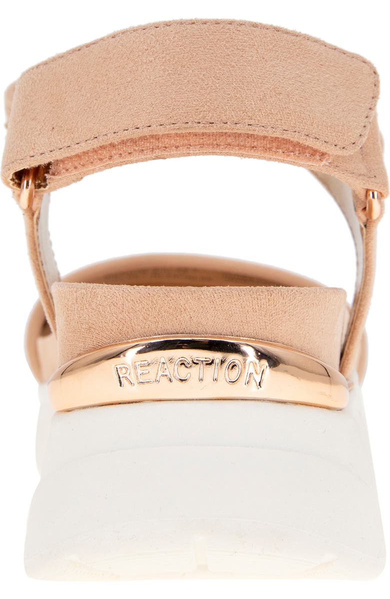 Reaction Kenneth Cole Halsey Ankle Strap Platform Sandal, Alternate, color, Blush Knit