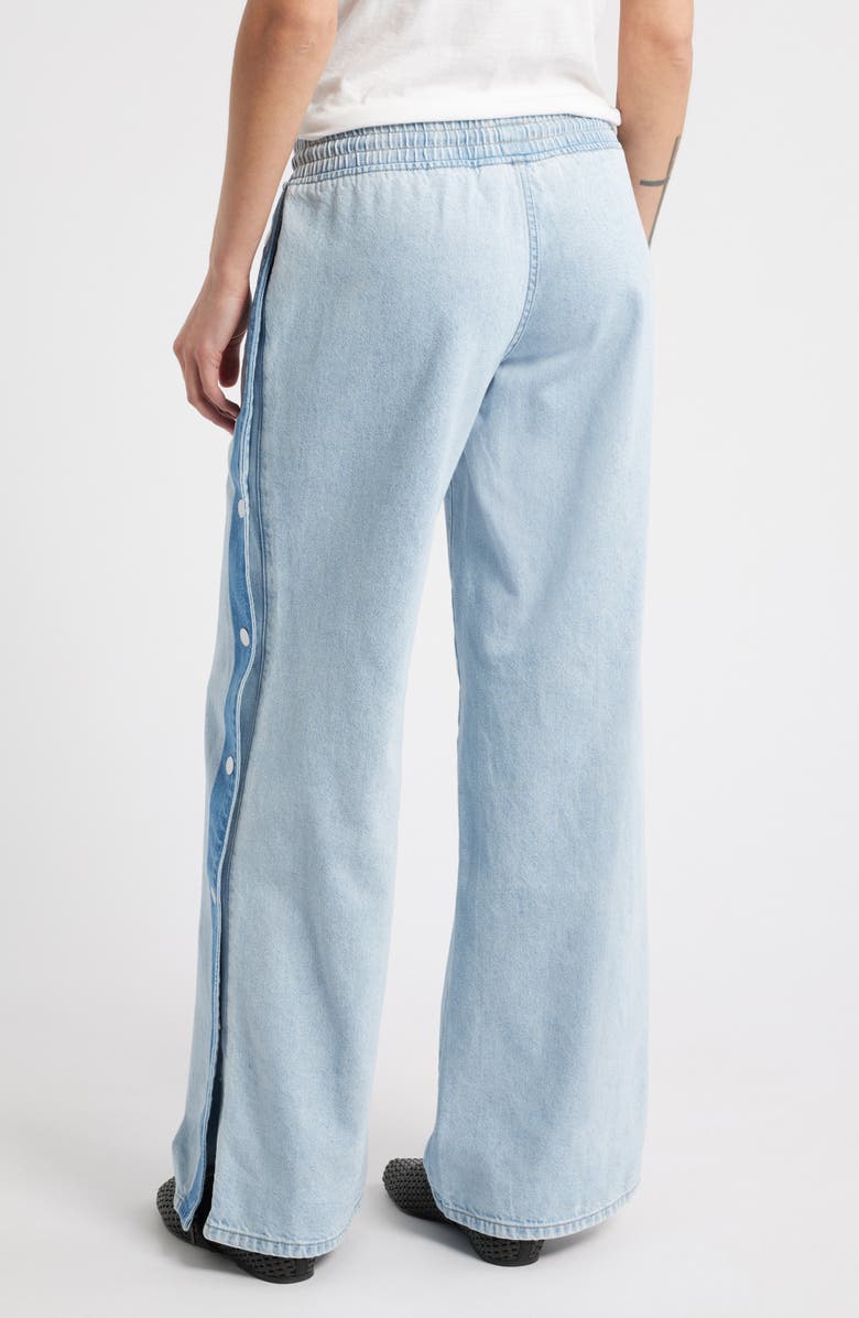 PTCL Side Snaps Wide Leg Jeans, Alternate, color, Indigo