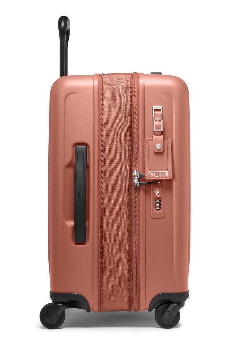 Expandable Carry On Suitcase, Alternate, color, CINNEBAR TEXTURE