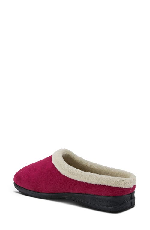 Flexus By Spring Step Ivana Scuff Slipper In Burgundy