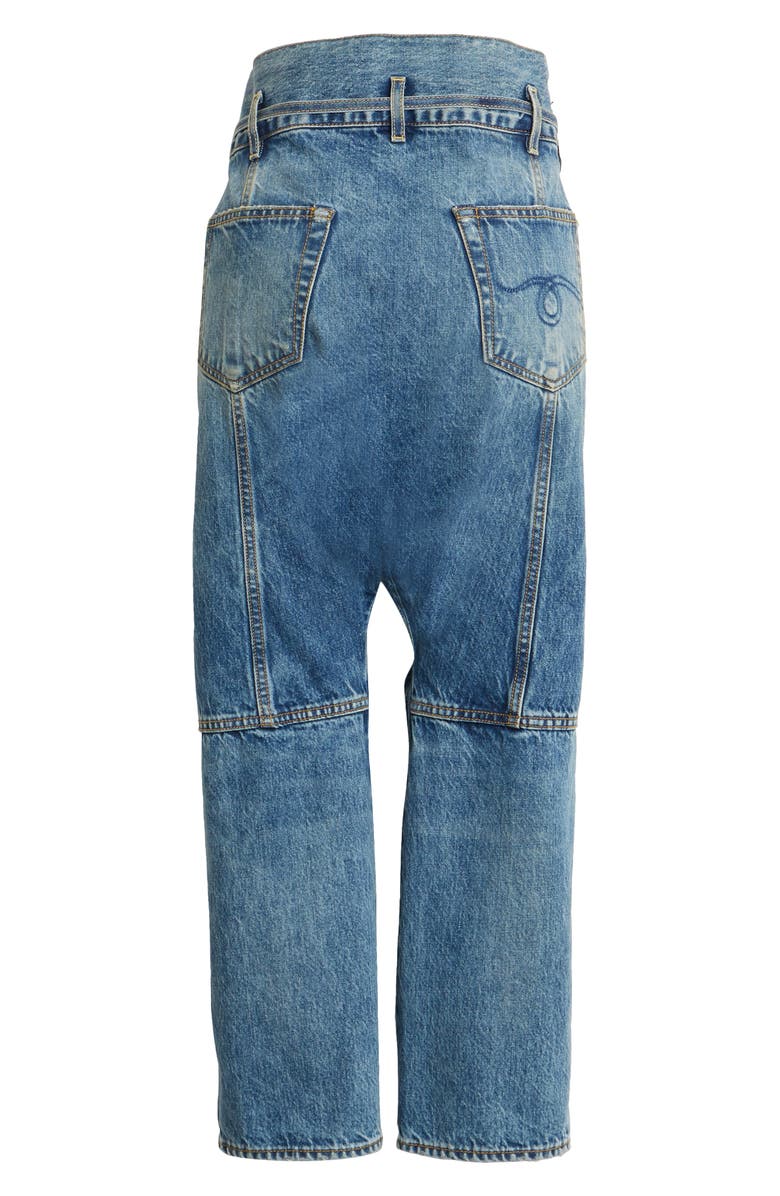 R13 Stanley Crossover Ankle Straight Leg Jeans, Alternate, color,