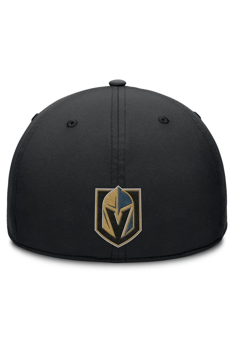 Men's Fanatics Black/Charcoal Vegas Golden Knights Authentic Pro Rink Team Code Flex Hat, Alternate, color, Black
