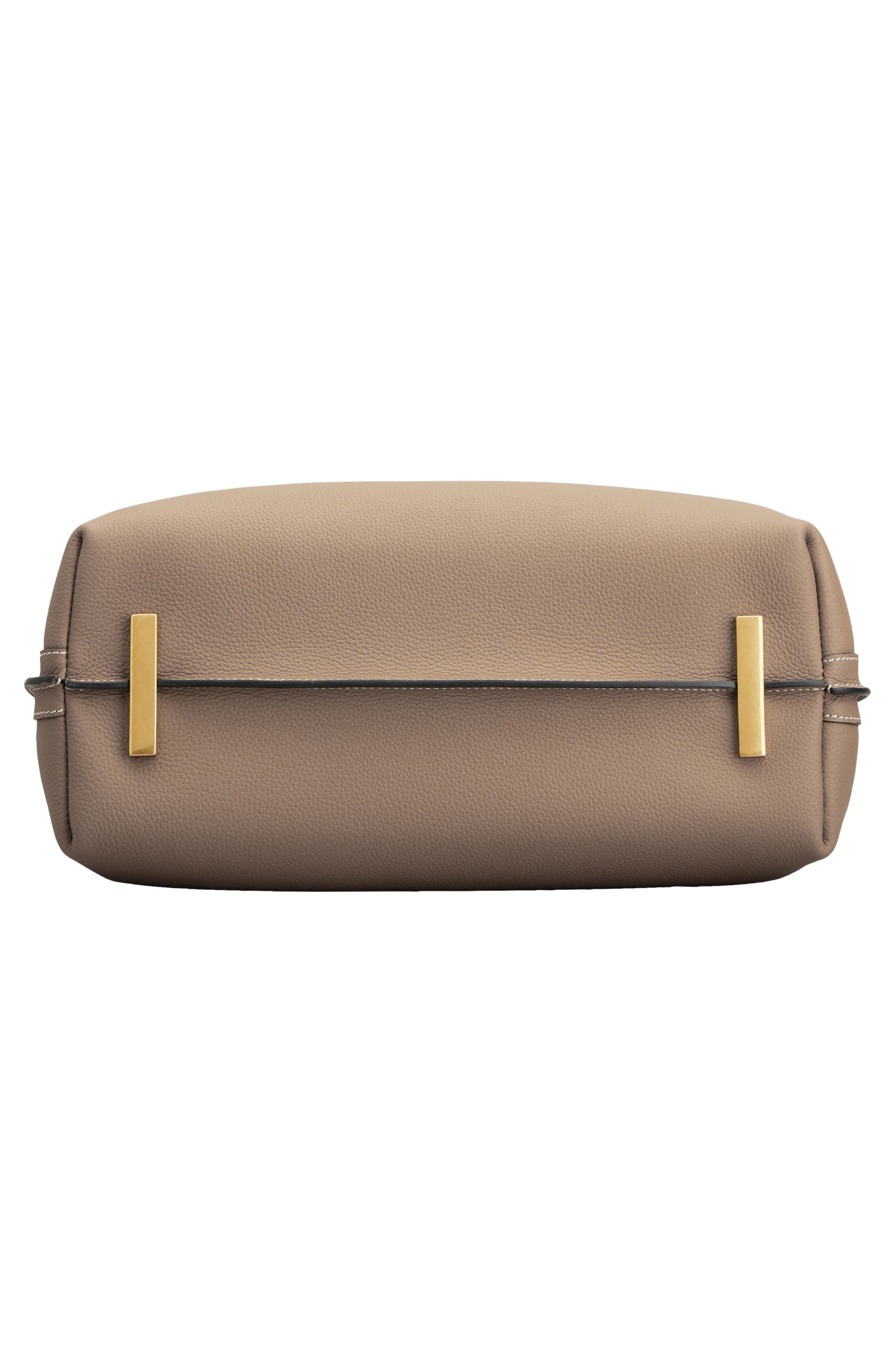 Tod's Small T Timeless Leather Top Handle Bag, Alternate, color, Creta Chiaro